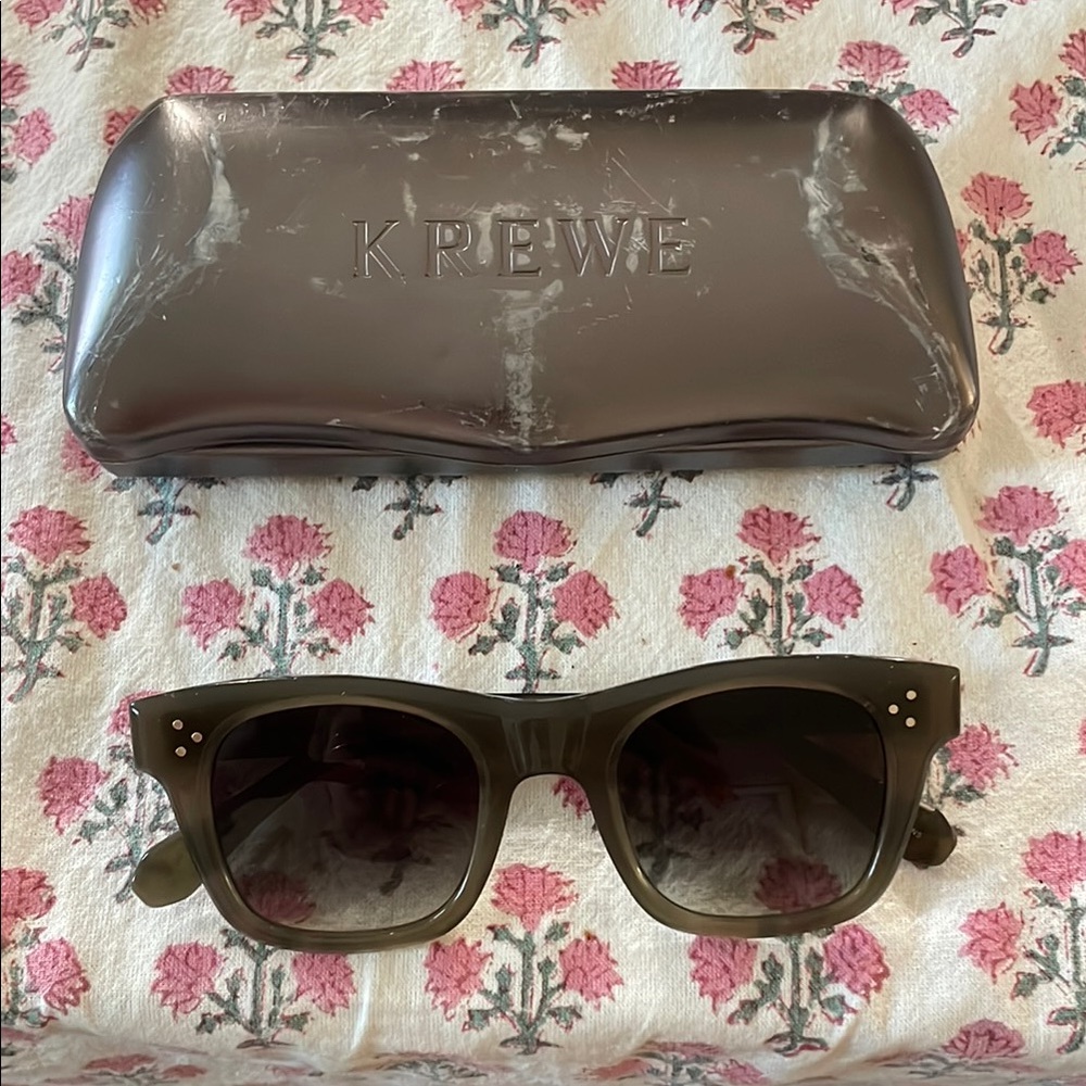 KREWE Black Wayfarer-Inspired Sunglasses